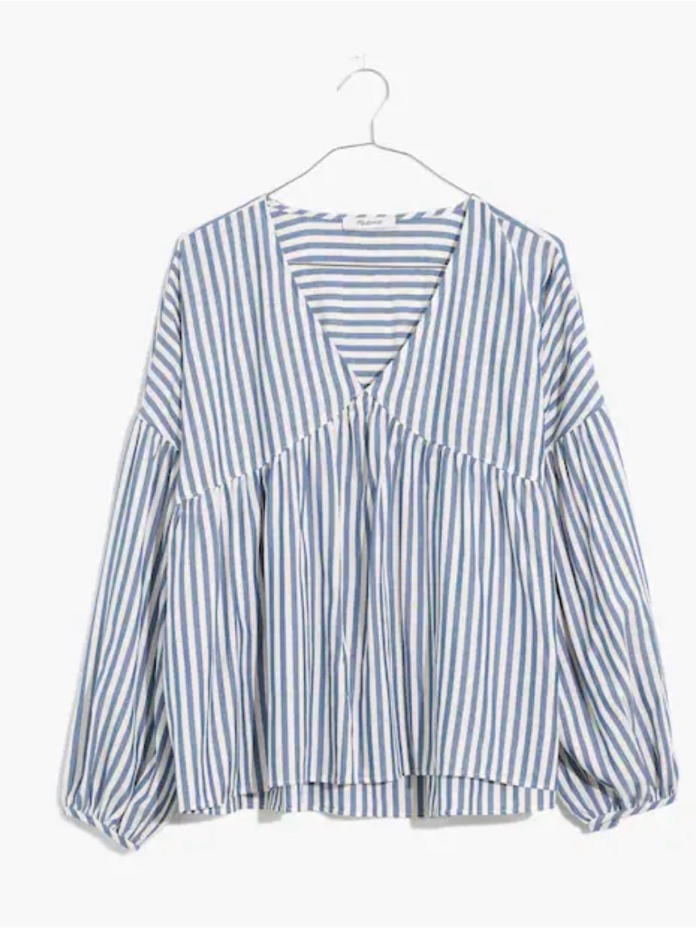 NWT Madewell Striped Monterey Top - size XL